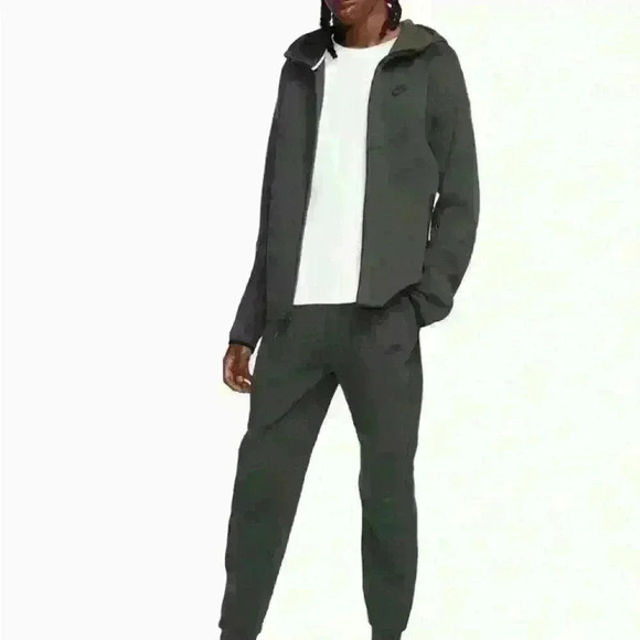 Men's Sportswear Tech Fleece Windrunner Tracksuit Anthracite black FREE SHIPPING - Picture 2 of 7